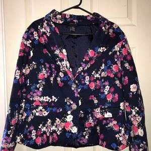 Navy Floral blazer